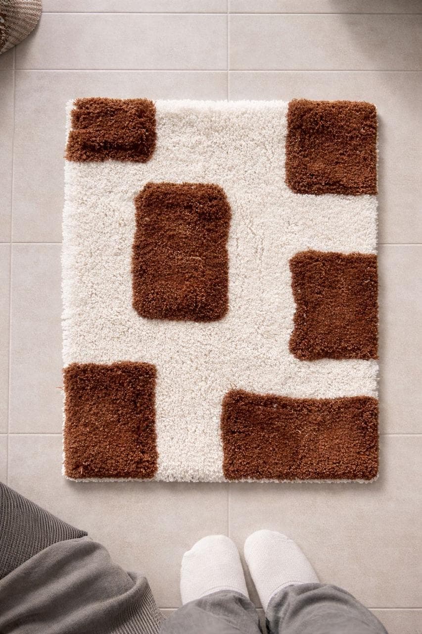 white and brown sticky bricks